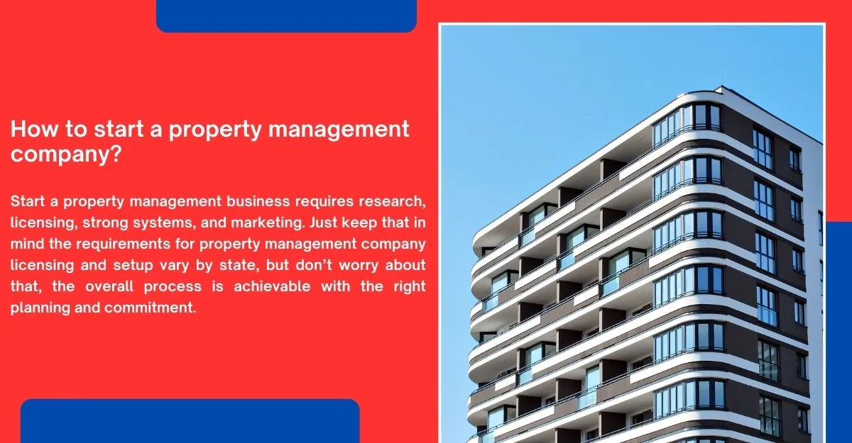 How to start a property management company?